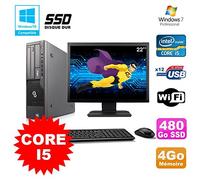 Lote PC Fujitsu Esprimo E700 E90+ SFF i5 3.1GHz 4GB 480Go SSD Grabador WiFi W7 +22