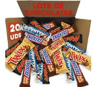 Lote Regalo Original Chocolatinas Kinder,Mars,Twix,Snickers,Bounty - Pack Surtido Chocolate Variado IAMI - Regalo Dulce