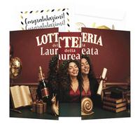 Lotería graduada con 28 casillas para abrir a mano - Regalo de graduación para niña original, juego de fiesta de graduación - Gráficos elegantes femeninos con sombrero, pergamino y tesis