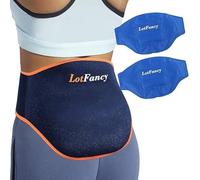 LotFancy Almohadillas Refrescantes para Espalda con Cierre de Velcro, 20 x 33 cm, 2 Unidades Grandes de Gel Refrescante para Dolor Muscular, Compresas Frías Calientes Reutilizables Aliviar el Dolor