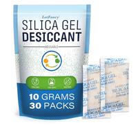 LotFancy Bolsas de Gel de Sílice 10g x 30 Packets Bolsas Desecantes