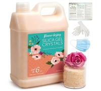 LotFancy Gel de sílice de secado de flores de 2,7 kg, color que indica cristales de sílice reutilizables