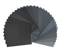 LotFancy Papel de lija de granos de 80 a 3000, 30 unidades, seco y húmedo, 23 x 10 cm, carburo de silicio, para lijado de metal, pulido automotriz, muebles de madera, acabado de torneado de madera