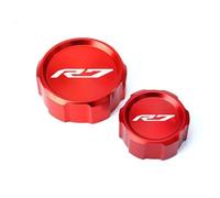 LOTFI Ajuste for Yamaha R7 2022 YZF R7 YZF-R7 2021-2022 accesorios de motocicleta cubierta de líquido de depósito de freno delantero y trasero (Size : FRBC Red)