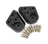LOTFI Elevador de manillar plateado apto for BMW R1200RT R1150RT R1100RT R1100R R1150R R 1100 1150 1200 RT R piezas de accesorios de motocicleta (Size : Black)