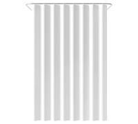 Loti Living Cortina de Ducha Blanca 120x200 cm - Impermeable, Antimoho, Lavable - Tela Poliéster para Ducha Moderna