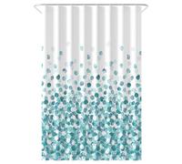 Loti Living Cortina de Ducha Blue Ocean 120x200 cm - Diseño Marino - Lavable, Antimoho, con Ganchos Incluidos