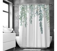 Loti Living Cortina de Ducha Diseño Colgante 180x200 cm - Tela Poliéster Lavable Impermeable - Estilo Decorativo