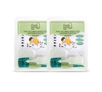 LOTI LOTA Pipetas Anti-Insectos para Gatos - Pack 2 Blister (4 Pipetas Total) - Activos 100% Naturales - Contienen Margosa, Geraniol, Lavandino - Ingredientes Naturales - Pulgas, Garrapatas e Insectos