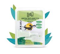 LOTI LOTA Pipetas Anti-Insectos para Perros - Contienen Margosa, Geraniol, Lavandino - Ingredientes Naturales - Pulgas, Garrapatas e Insectos - Blister de 2 Uds -