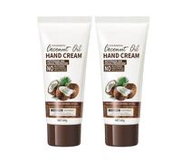 Lotion de Manos de Aceite de Coco, Crema Manos Agrietadas y Secas, Lotion Reparadora, Hand Cream, Hidrata e Hidrata la Piel, Previene la Seca y Mejora la Textura de la Piel, 2Pack