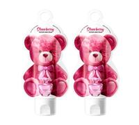 Lotion de Manos de Fresa, Crema Manos Agrietadas y Secas, Lotion Reparadora, Hand Cream, Hidrata e Hidrata la Piel, Previene la Seca y Mejora la Textura de la Piel, 2Pack