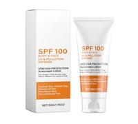 Lotion Solaire | Protection Solaire SPF 100, Crème Non Grasse Idéale Pour Les Voyages, Large Spectre | 78 G | Protection UVA/UVB Pour Le Visage, Bras et Les Cuisses
