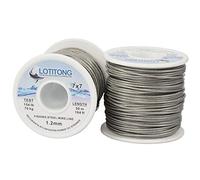 LOTITONG Cable líder de Acero Inoxidable de 50 m, 1,2 mm-1,5 mm, 7 x 7, 49 hebras, Revestimiento de Rastro, Hilo de Pesca de Pesca, 70 a 250 Libras