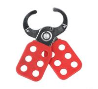 LOTO - Cerrojo para etiquetado de bloqueo multipersona, dispositivo de seguridad de acero de nailon de 25 mm con acabado galvanizado, capacidad para hasta 6 candados para mantenimiento industrial