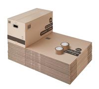 Loto de 40 cajas para mudanzas 128L - 80x40x40 cm - Made in France - 70% certificado FSC - Pack & Move