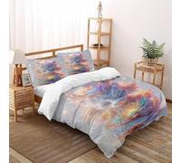 Loto de dragón Funda De Edredón 3 Piezas 3D Impresa Animal Theme con 2 Fundas De Almohada Double（200x200cm） Microfibra Ropa De Cama para Niñosy Hombres