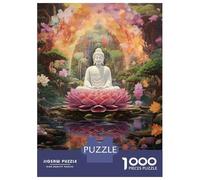 Loto de meditación de Buda 1000 Piezas Puzzle Clásico Paquete De Puzzle, Cartón Premium - Hit Entre Los Mayores, Regalo De Inauguración, Diversión En Casa O Fiestas 70x50cm/1000pcs