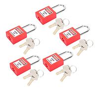 LOTO LOCK AISLAMIENTO TAGOUT MANUAL PARA ALIMENTACIÓN, SIN FORMACIÓN LOCKOUT LOCK SET PARA LOGISTICA DE ENERGÍA AÑALAR Transporte (YELLOW) (rojo)