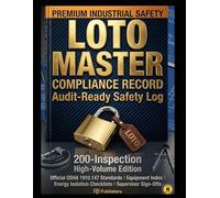 LOTO Master Compliance Record: Audit-Ready Safety Log: 200-Inspection High-Volume Edition | Official OSHA 1910.147 Standards with Equipment Index, ... Checklists, and Supervisor Sign-Offs.