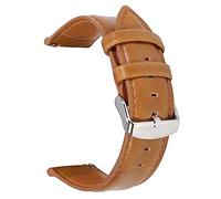 LOTOAK Correa de 22 mm Compatible for Fossil Gen 5 Carlyle HR Julianna HR Pulsera de Cuero Compatible for Fossil Sport 43 mm/Q Explorist HR Gen 4 Correas de Reloj (Color : Yellowbrown, Size : 22mm)