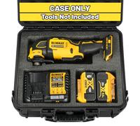 LOTOCASE Funda para Multiherramienta oscilante Dewalt - Caja de Herramientas rígida Impermeable para Multiherramienta Dewalt: DCS356B | DCS354B | DCS353B, Bolsa de Kit de Herramientas eléctricas para
