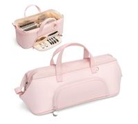 Lotour Bolsa de viaje para herramientas de pelo Shark HD430 Flex Style/Dyson Supersonic, organizador de almacenamiento portátil de viaje para accesorios de cabello (rosa)