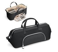 Lotour Bolsa de viaje para herramientas de pelo Shark HD430 Flex Style/Dyson Supersonic, organizador de almacenamiento portátil de viaje para accesorios de cabello (negro)