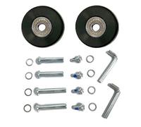 LOTOWELZON 1 par de ruedas de repuesto de 40/45/50/54/60/64 mm de grosor 18 mm con 8 mm para maletas, ruedas de goma, ruedas de repuesto para ruedas Samsonite (OD50 x 18 mm x 1,97 x 0,7 pulgadas)