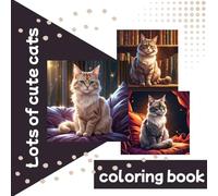 Lots of cute cats coloring book
