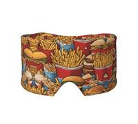 Lots of Cute Fries - Diadema unisex para dormir de lado, antifaz y orejeras (26.8 x 4.3 pulgadas), orejeras ajustables para interiores y exteriores, viajes, yoga, cómodas