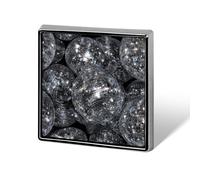 Lots of Shining Mirror Ball - Broches y alfileres unisex cuadrados ligeros para solapa, joyería para ropa, chal y sombrero