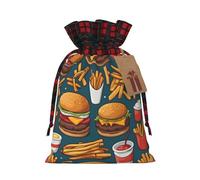 Lots Of Tasty Food Holiday - Bolsa con cordón para fiestas, bodas y festivales, poliéster ligero