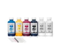 LOTSA. STYLE Recarga de Tinta DTF Premium para impresoras Epson Impresión de película de Transferencia de Calor (120ml x 6, CMYK WH)