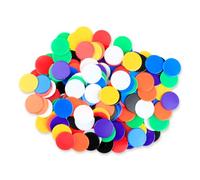 Lotsdonxia 160 fichas de conteo de plástico de colores, contadores de 19 mm de diámetro para niños educación matemática, juegos de bingo y recursos de aprendizaje temprano