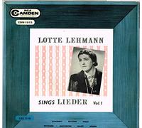 Lotte Lehmann - Lotte Lehmann Sings Lieder, Vol. 1 - RCA Camden - CAL 378, RCA Camden - CAL-378