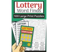 Lottery Word Finds Book (Large Print, 6×9): 100 Jackpot Word Search Puzzles: Scratchers, quick picks, jackpots & draws-3000 words