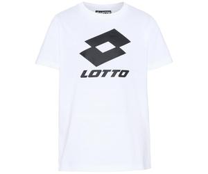 Lotto 1124002j T-Shirt, Regular Fit Camiseta, Blanco Brillante, 158-164 Unisex niños