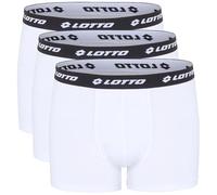 Lotto 1124030 - Calzoncillos Tipo bóxer para Hombre, Paquete de 3 Unidades, Estilo Retro, Corte Regular, para Hombre, Blanco Brillante, XL