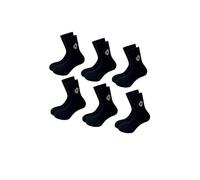 Lotto (12 pares calcetines de tenis para hombre/mujer en algodón suave y transpirable, certificado OEKO-TEX, negro, 39-42
