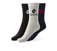 Lotto, 12 pares calcetines de tenis para hombre/mujer en algodón suave y transpirable, certificados OEKO-TEX, colores surtidos, 39-42