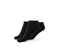 Lotto, 12 pares calcetines hombre/mujer, súper transpirables, ligeros, funda de algodón suave, multideporte, running, gym, fitness, pilates, certificados OEKO-TEX, negro, 39-42