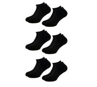 Lotto, 12 pares calcetines para hombre, transpirables y ligeros, funda de algodón suave para zapatos, ideal para correr, Gym, fitness, pilates, certificados OEKO-TEX, negro, 39-42