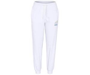 Lotto 1725133 Pantalones de chándal para Mujer, Corte Regular, Blanco Brillante, S