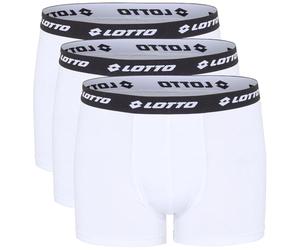 Lotto 3pack Men, Boxer Shorts, Blanco Brillante, L Hombres