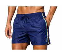 Lotto Bañador hombre bóxer playa pantalones cortos de baño - T Shirt hombre, 48303 Azul, L