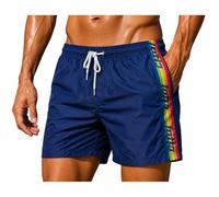 Lotto Bañador hombre bóxer playa pantalones cortos de baño - T Shirt hombre, 48408 Azul, XL