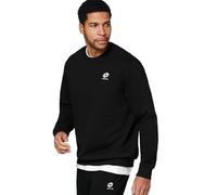 Lotto Basic Sweatshirt para Hombre, de algodón, sin Capucha y con Logo pequeño | Corte Regular, Tallas S-3XL | Suéter Casual cómodo y versátil