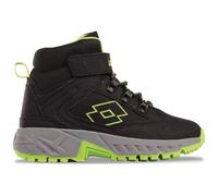 LOTTO Botas de media longitud para niños Woodlark Mid K, Negro Fr Verde, 33 EU
