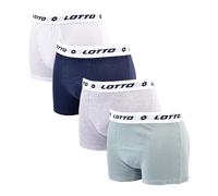Lotto - Boxers - Calzoncillos tipo bóxer para hombre, paquete de 4 unidades, color gris, gris, XXL